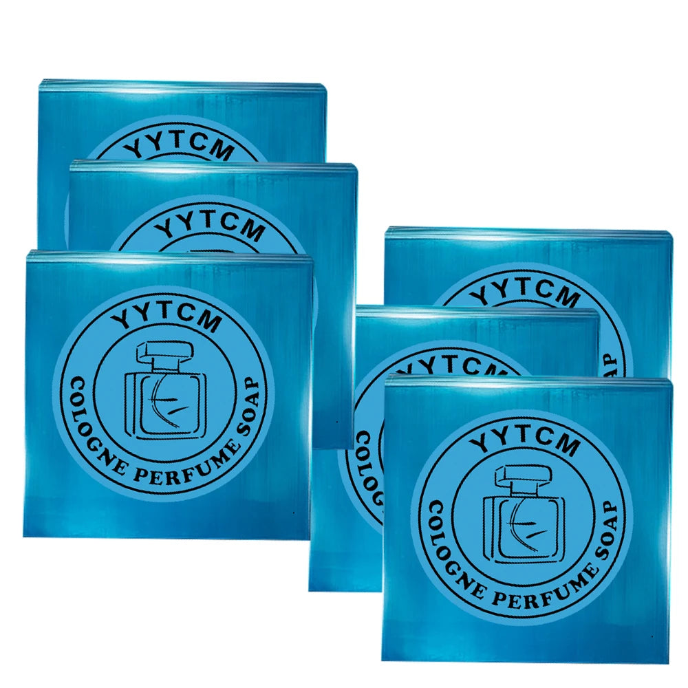 Jabón de Colonia para Hombres, Jabón de Perfume de Colonia, Jabón de Sándalo, Jabón de Baño Limpiador Facial Corporal, Jabón Artesanal con Aceites Esenciales 70g