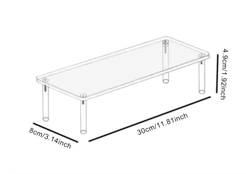 Acrylic Cosmetic Perfume Display Rack Dressing Table Storage Rack Desktop 1-4 Layers Cabinet Household Storage Tool Accessories