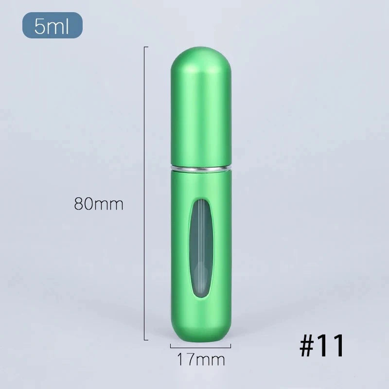 1 ud. botella de perfume portátil de 5 ml, mini botella de viaje, botella recargable de base, carga directa, pequeña muestra, embotellado de espray rellenable