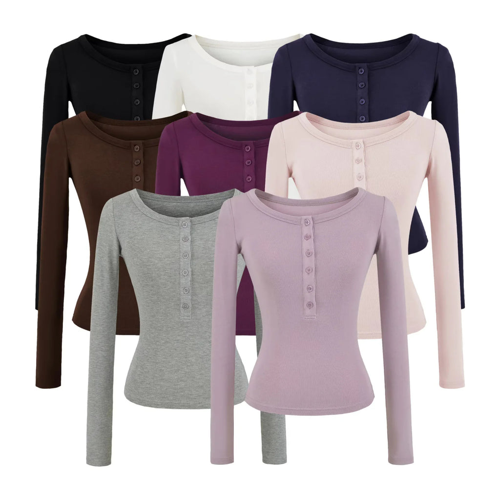 Long Sleeve Knit Sweater-Feel Comfortable Inner Layer Top