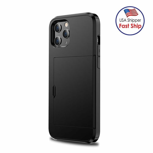 Funda híbrida AMZER con tarjetero y soporte para iPhone 12