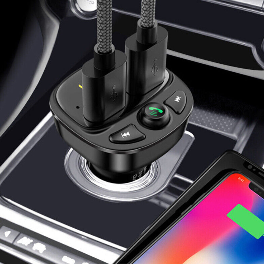 Car Phone Charger FM Transmitter Suitable for iPhone Samsung-2
