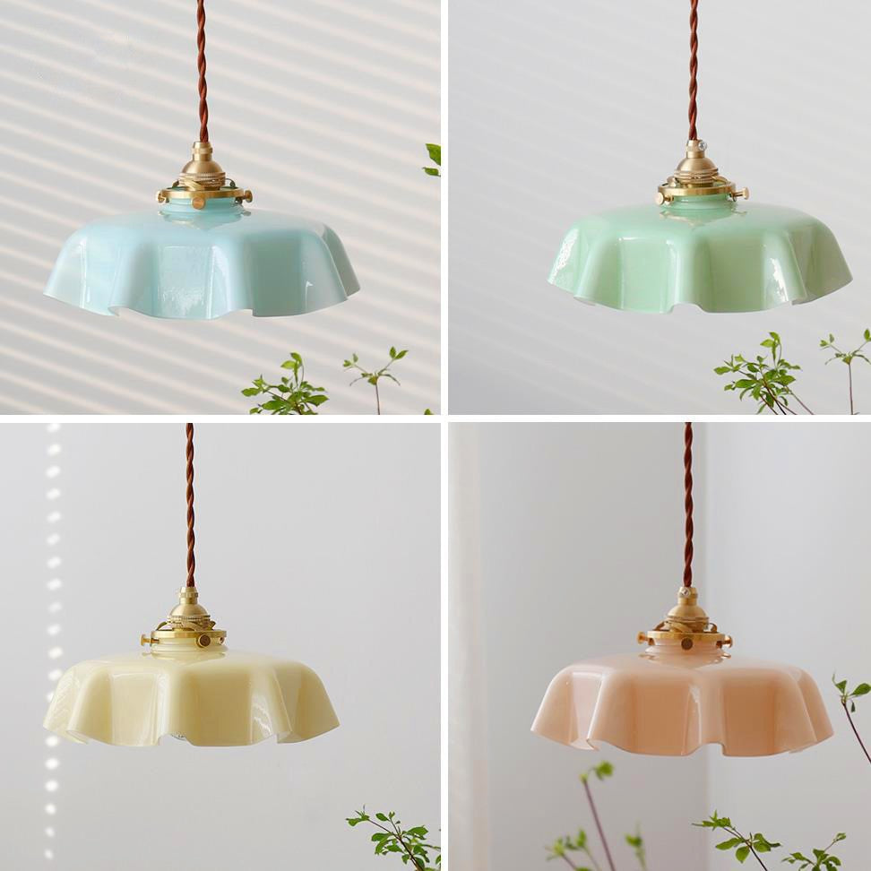 Creamy Style Luxury Octagonal Flower Lamp Modern Elegant  Lamp