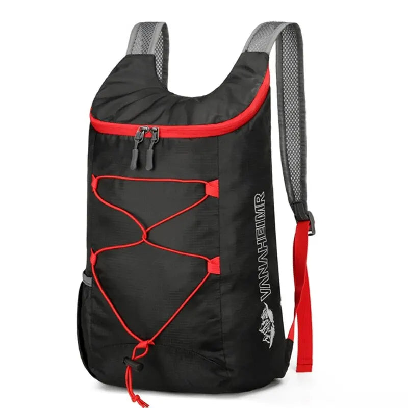 Mochila Plegable Multifuncional para Exteriores, Ligera, de Alta Densidad, Tela de Nylon Impermeable, Bolso Deportivo para Camping, Senderismo y Viajes