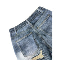 Ripped Denim Pants Straight Leg Jeans
