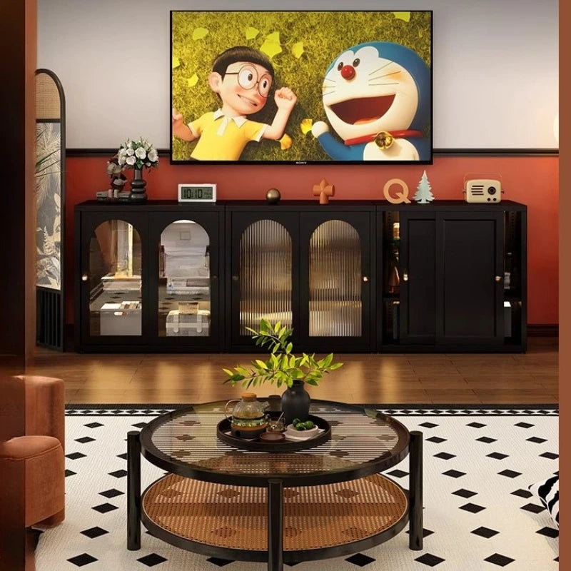 Metal Closet Living Room Cabinets Pantry Corner Replica Shelf Perfume Living Room Cabinets Mini Curio Gabinete Salon Furniture