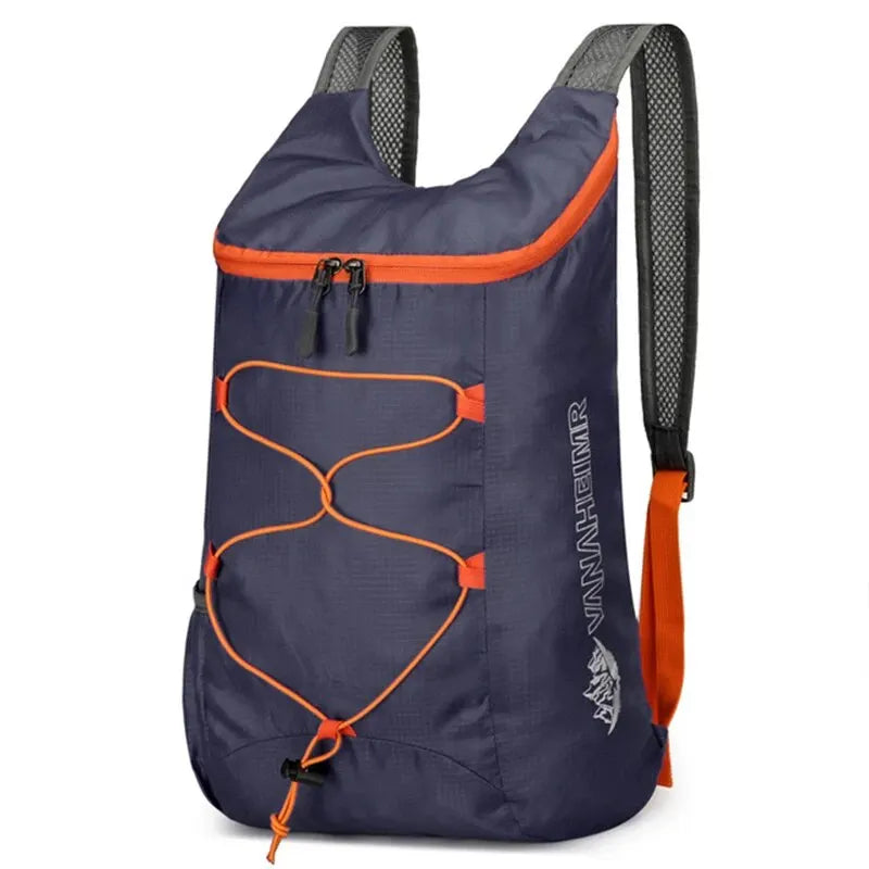 Mochila Plegable Multifuncional para Exteriores, Ligera, de Alta Densidad, Tela de Nylon Impermeable, Bolso Deportivo para Camping, Senderismo y Viajes