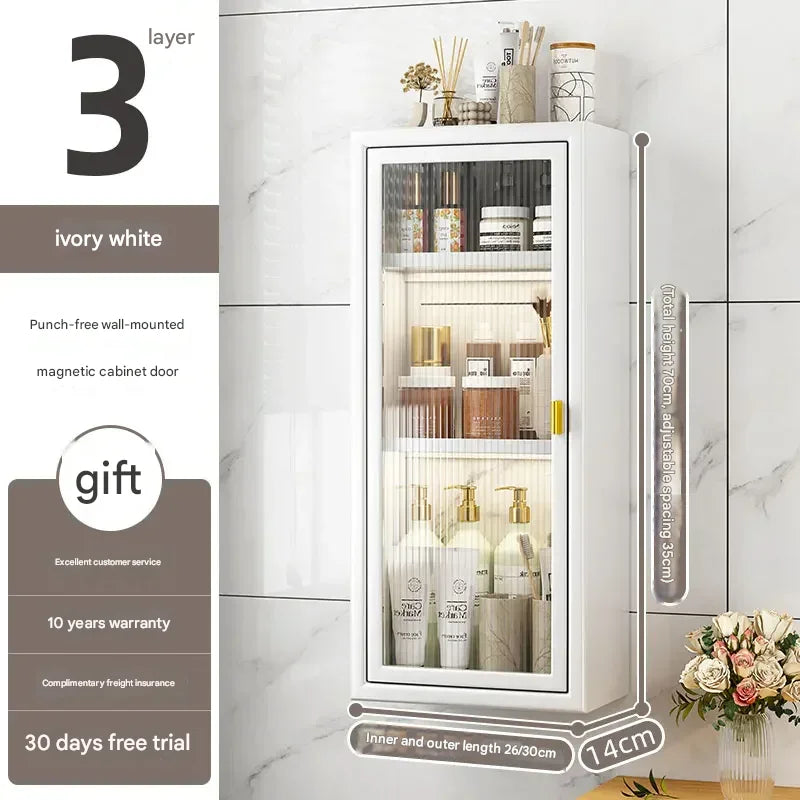 Gabinete de Baño Estético para Pared Vinos Perfumes Gadgets Pequeños Estantes Modernos para Baño Organizador de Medicinas Muebles de Habitación