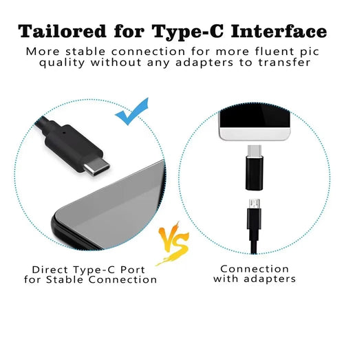 Cámara endoscópica Tipo-C de 5.5/7.0MM IP67 impermeable con 6 LEDs ajustables USB Android boroscopio de inspección flexible para teléfono PC