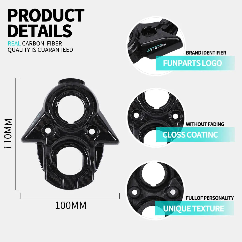 Funparts Carbon Fiber Motorcycle Central Control Decorative Cover Guard for Surron Sur-Ron Sur Ron Lightbee Light Bee X S L1E