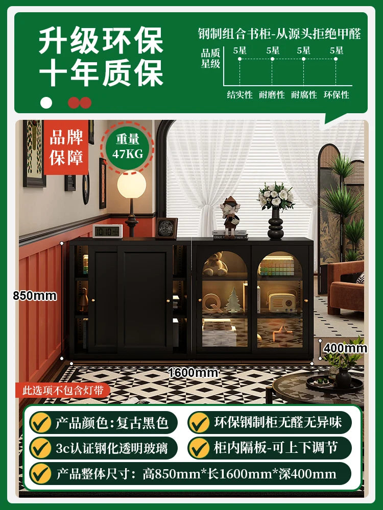 Metal Closet Living Room Cabinets Pantry Corner Replica Shelf Perfume Living Room Cabinets Mini Curio Gabinete Salon Furniture