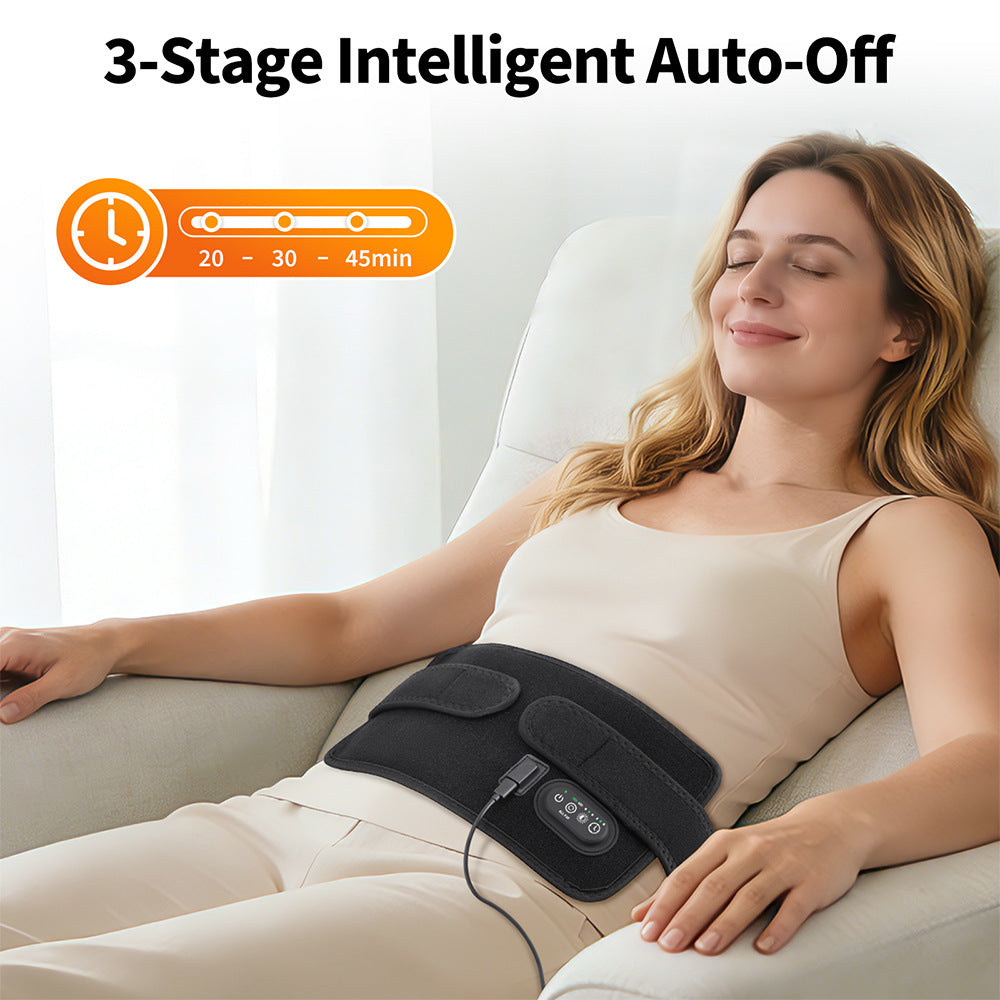 Red Light Therapy Belt - Infrared Heat Wrap with Smart Timer for Pain Relief