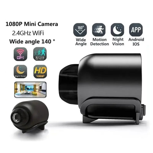 Cámara Mini X5 1080P Nueva Visión Nocturna Ligera Portátil Cámaras Premium Detección de Movimiento Cámara de Vigilancia Inalámbrica