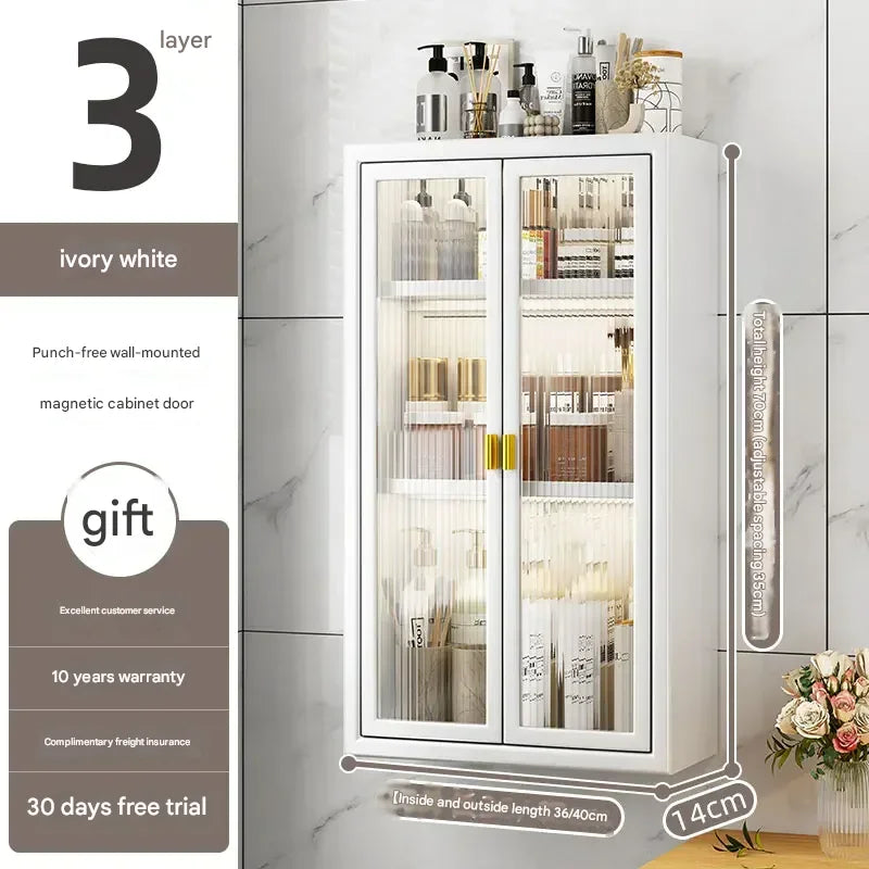 Gabinete de Baño Estético para Pared Vinos Perfumes Gadgets Pequeños Estantes Modernos para Baño Organizador de Medicinas Muebles de Habitación