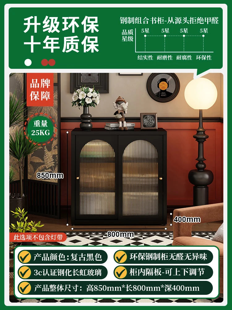 Metal Closet Living Room Cabinets Pantry Corner Replica Shelf Perfume Living Room Cabinets Mini Curio Gabinete Salon Furniture