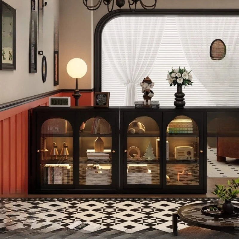 Metal Closet Living Room Cabinets Pantry Corner Replica Shelf Perfume Living Room Cabinets Mini Curio Gabinete Salon Furniture