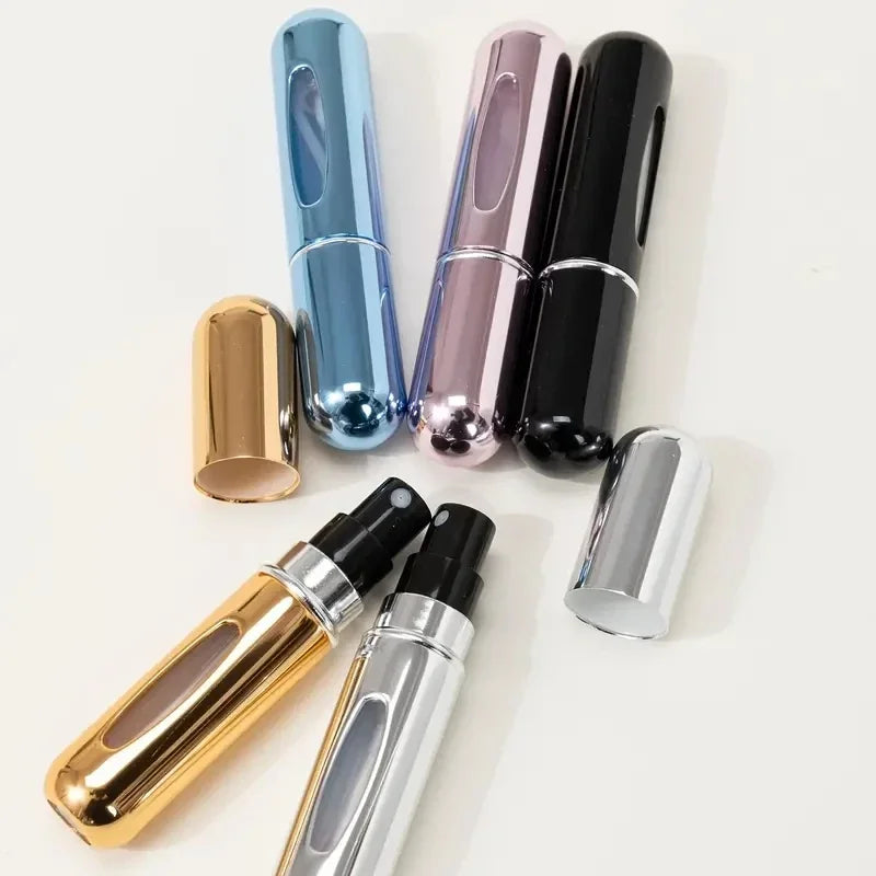 1Pc Portable 5ml Mini Travel Perfume Bottle Base Refill Bottle Straight Charging Small Sample Perfume Refillable Spray Bottling