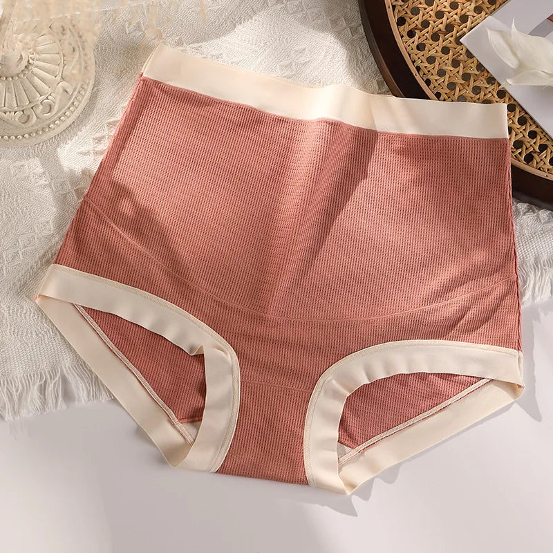 XL-3XL Women'S Underwear Sexy Lace Panties plus Size High Waist Traceless Girls' Briefs Fashion Solid Color Underpants Lingerie