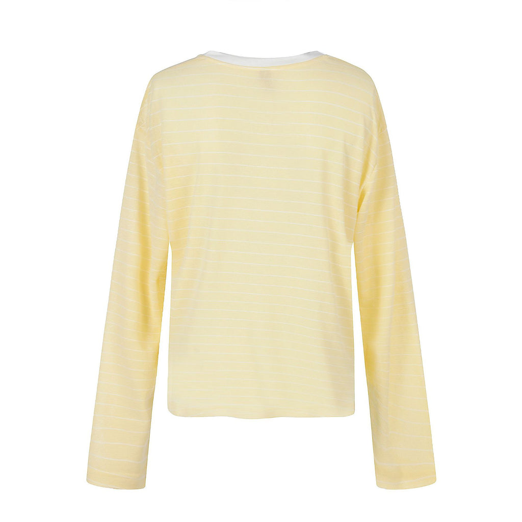 V-Neck Color-Blocking Cover-Up for Women, Loose Lightweight Casual Sun Protection Top