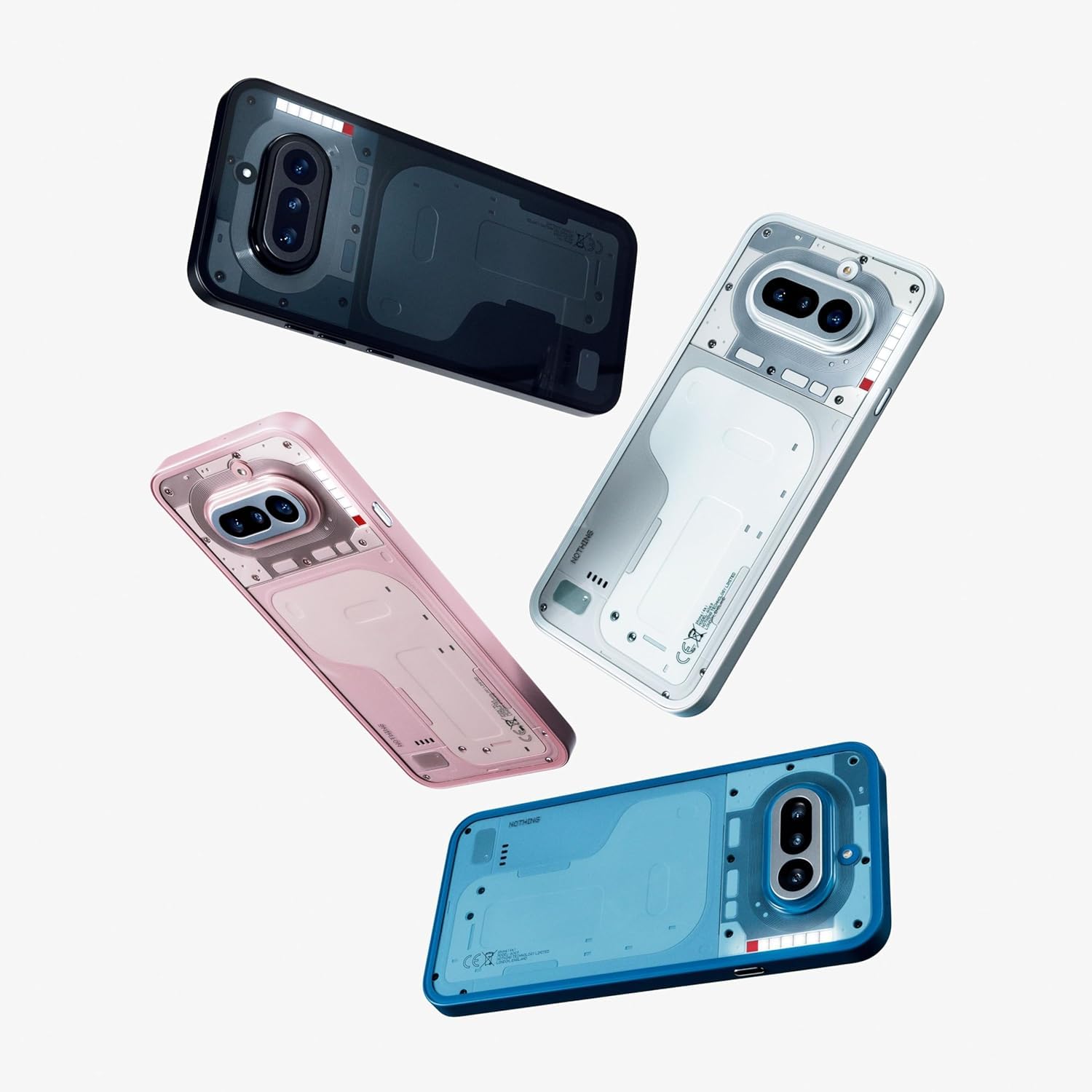 Nothing Phone (4a) - Tripla Fotocamera 50MP, Ultra Zoom 70x, Smartphone Trasparente, Batteria Lunga Durata, Ricarica Rapida 50W, AMOLED 120Hz, Glyph Bar, 12GB+256GB - Nero