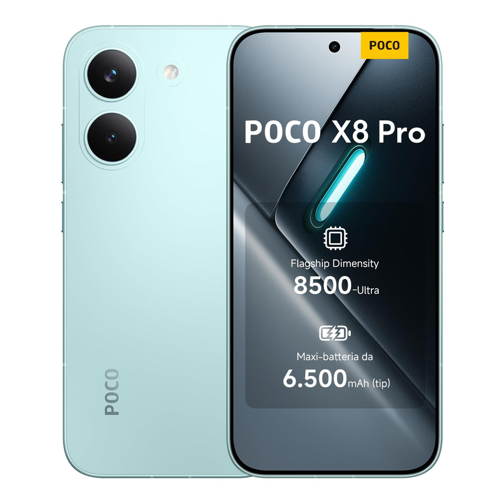 POCO X8 Pro, Smartphone 8+512GB, Nero, Dimensity 8500-Ultra | Batteria 6500mAh (typ), Display AMOLED ultra luminoso, Fotocamera 50MP con OIS, Garanzia 2 anni+1 anno extra