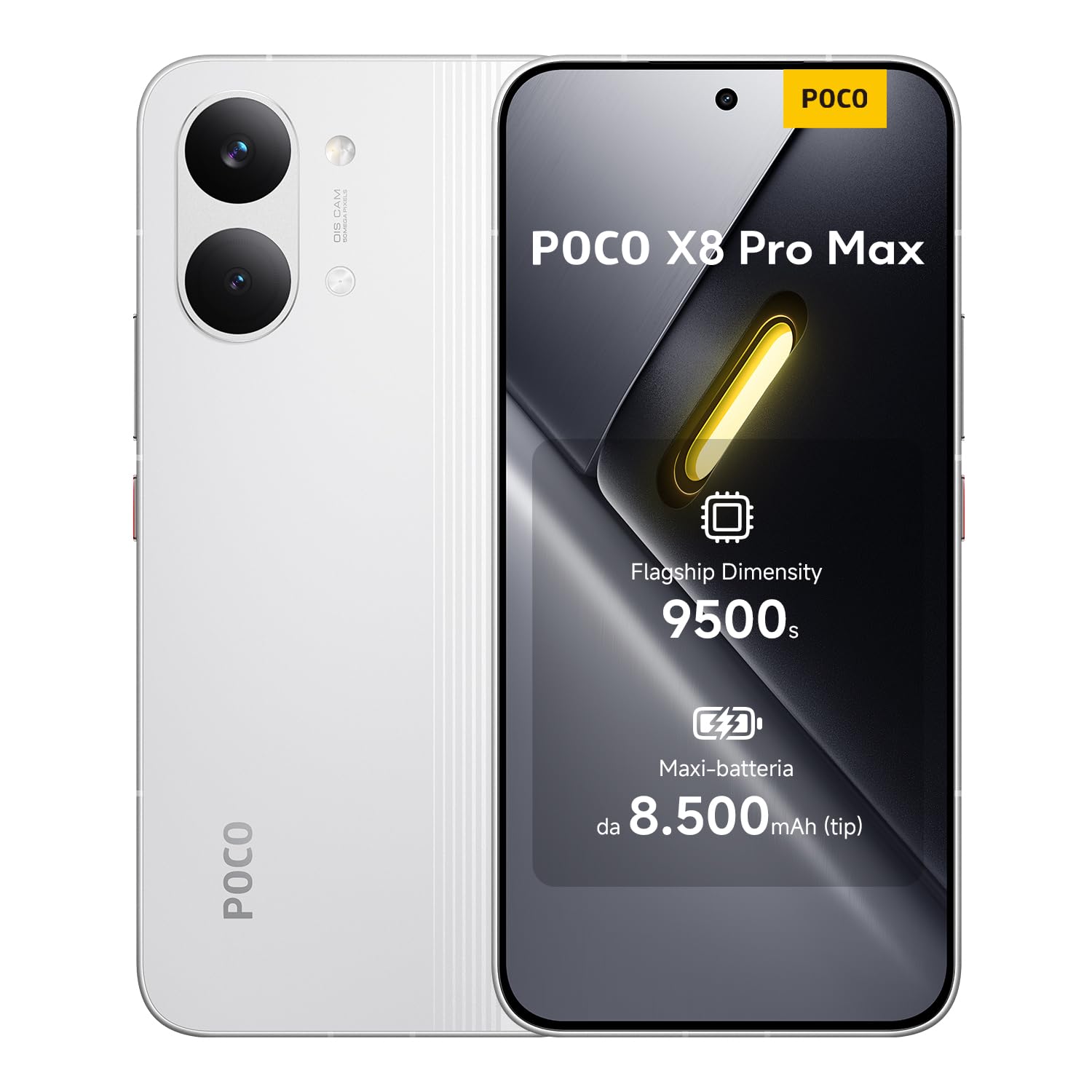 POCO X8 Pro, Smartphone 8+512GB, Nero, Dimensity 8500-Ultra | Batteria 6500mAh (typ), Display AMOLED ultra luminoso, Fotocamera 50MP con OIS, Garanzia 2 anni+1 anno extra - SHOP TIPSO #