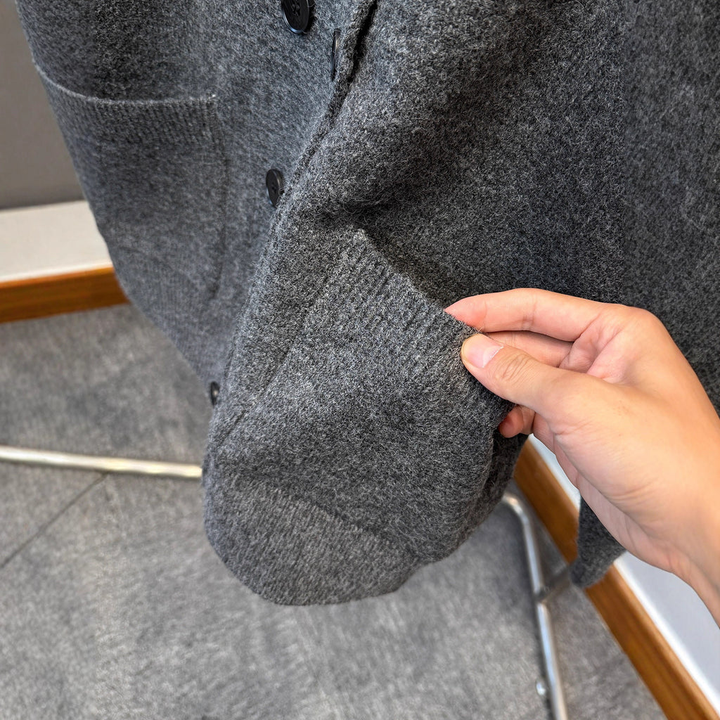 Men's Korean-Style Loose Casual Knit Sweater Jacket
