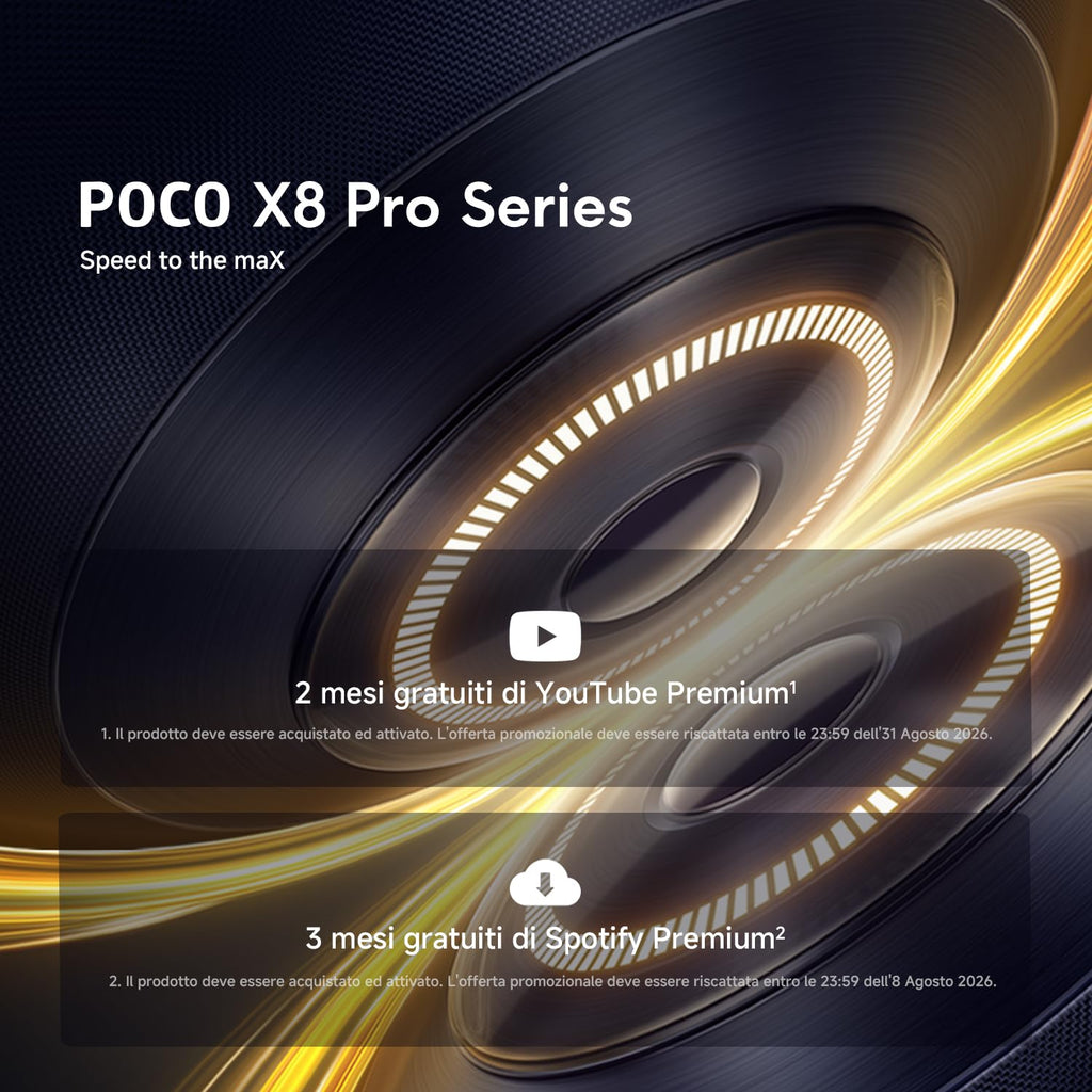 POCO X8 Pro, Smartphone 8+512GB, Nero, Dimensity 8500-Ultra | Batteria 6500mAh (typ), Display AMOLED ultra luminoso, Fotocamera 50MP con OIS, Garanzia 2 anni+1 anno extra