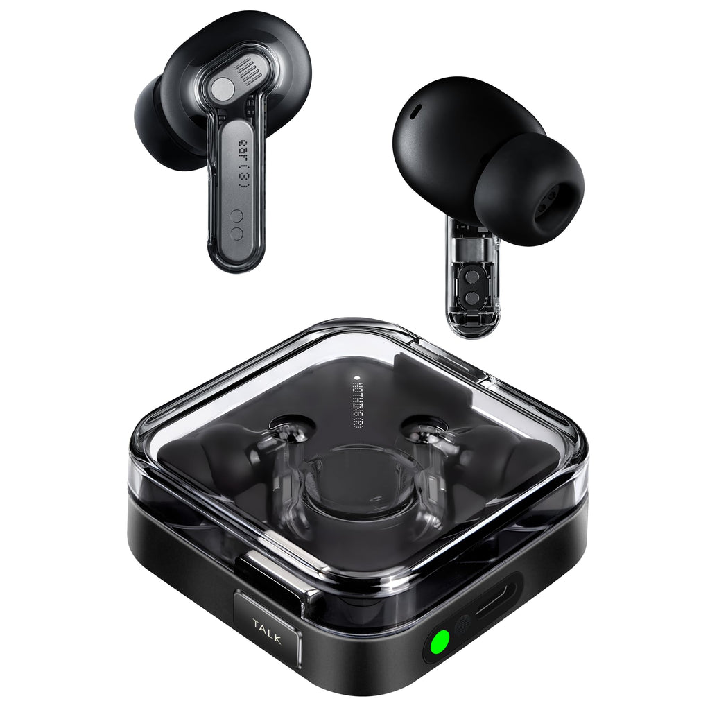 Nothing Ear (3) Auricolari Wireless In-Ear, Cancellazione Adattiva del Rumore, Audio Hi-Res compatibile con LDAC, Super Mic, IP54, Ricarica Rapida, 22 Ore di Autonomia, Android e iOS – Bianco