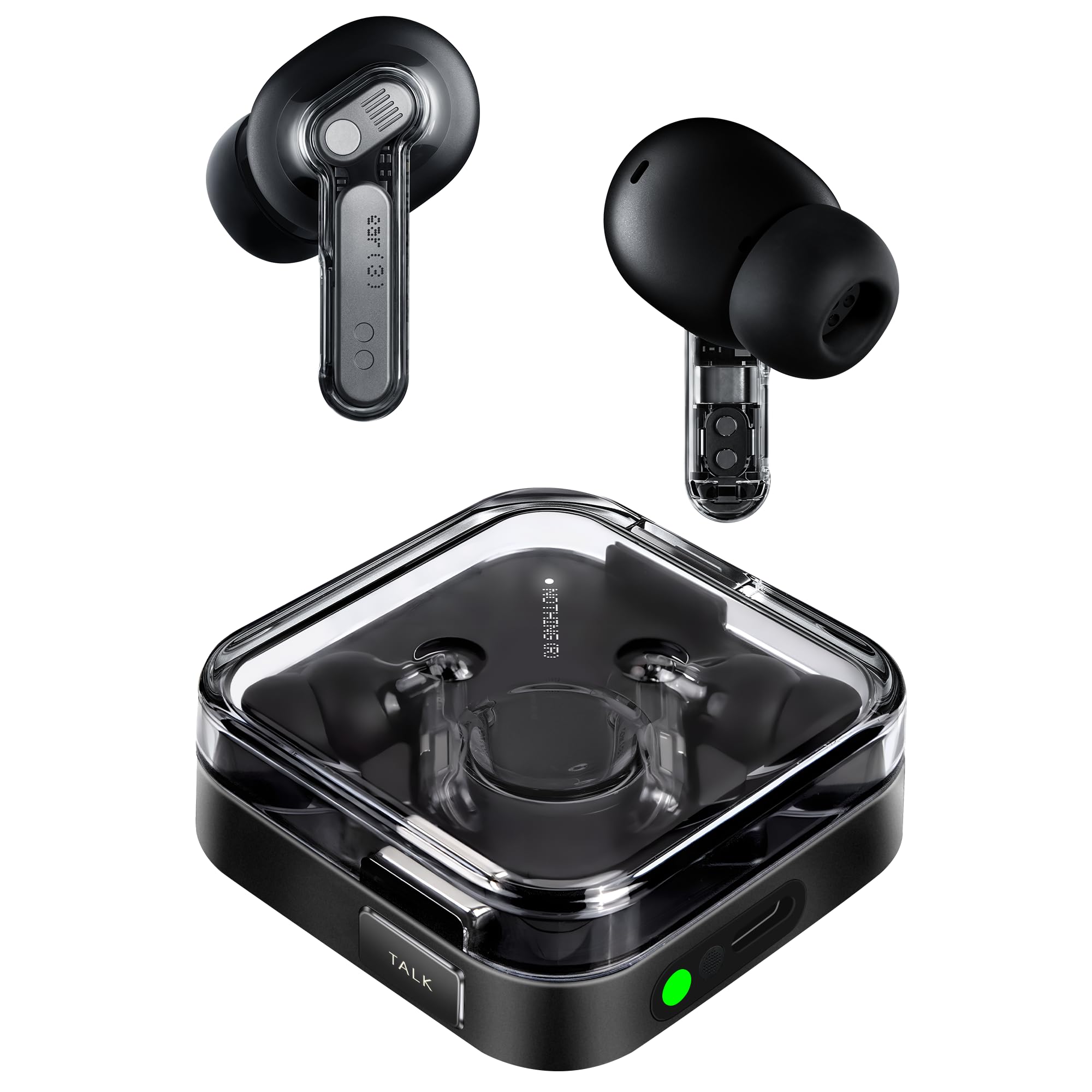 Nothing Ear (3) Auricolari Wireless In-Ear, Cancellazione Adattiva del Rumore, Audio Hi-Res compatibile con LDAC, Super Mic, IP54, Ricarica Rapida, 22 Ore di Autonomia, Android e iOS – Bianco