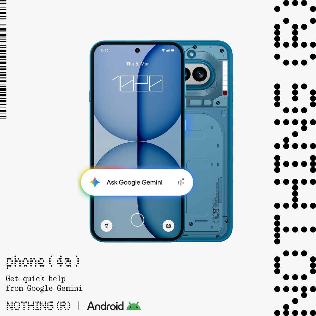 Nothing Phone (4a) - Tripla Fotocamera 50MP, Ultra Zoom 70x, Smartphone Trasparente, Batteria Lunga Durata, Ricarica Rapida 50W, AMOLED 120Hz, Glyph Bar, 12GB+256GB - Nero