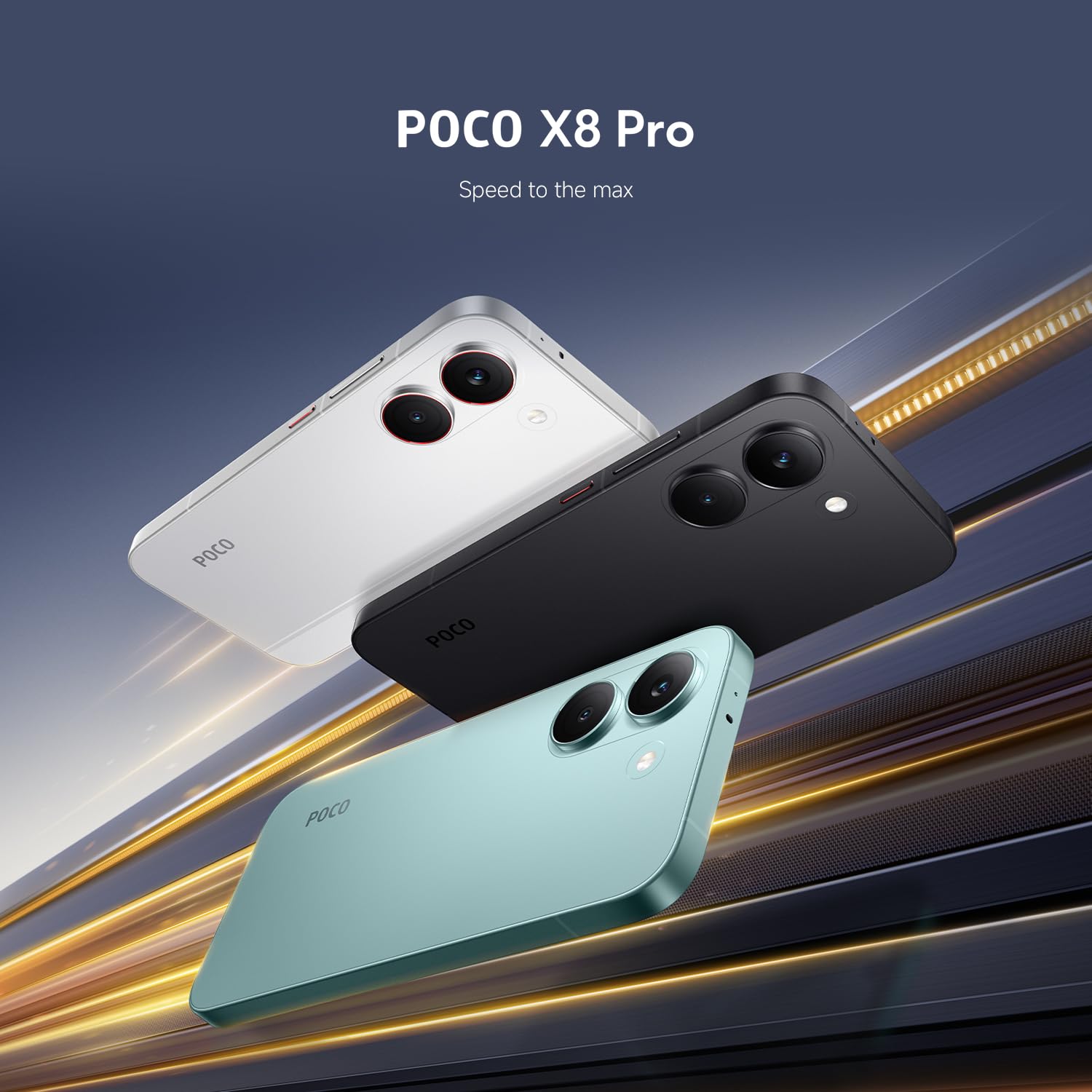 POCO X8 Pro, Smartphone 8+512GB, Nero, Dimensity 8500-Ultra | Batteria 6500mAh (typ), Display AMOLED ultra luminoso, Fotocamera 50MP con OIS, Garanzia 2 anni+1 anno extra