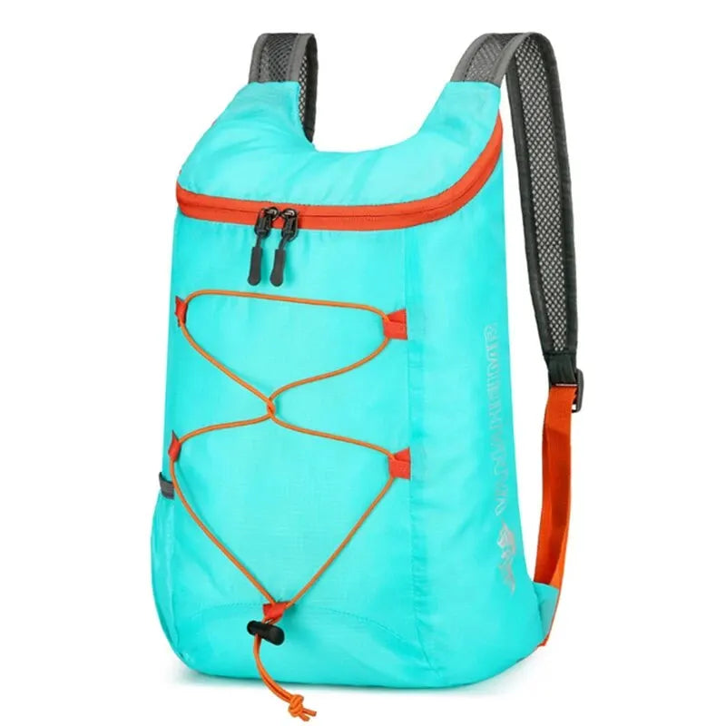 Mochila Plegable Multifuncional para Exteriores, Ligera, de Alta Densidad, Tela de Nylon Impermeable, Bolso Deportivo para Camping, Senderismo y Viajes