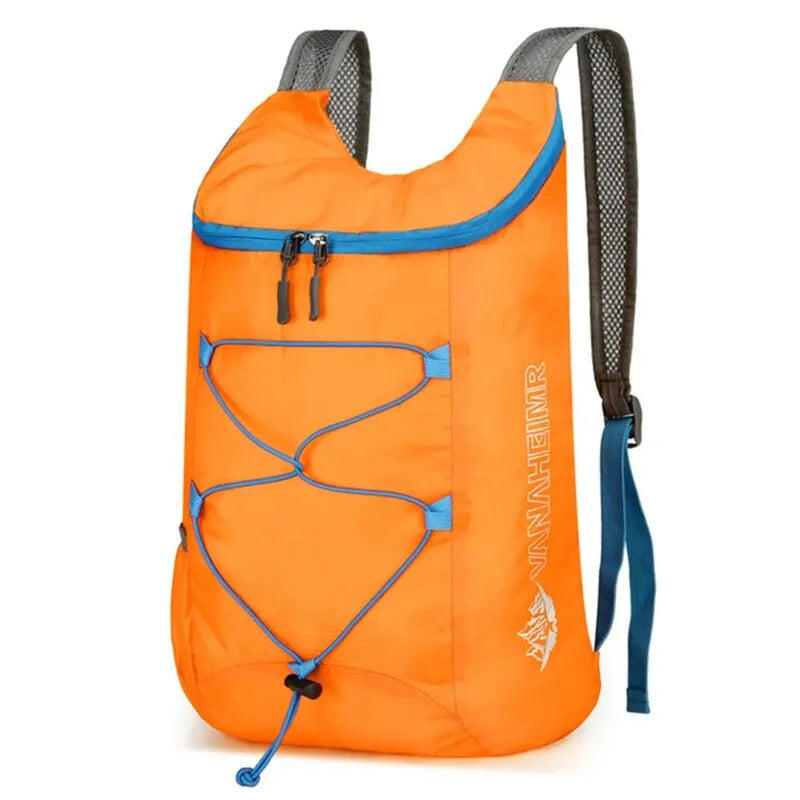 Mochila Plegable Multifuncional para Exteriores, Ligera, de Alta Densidad, Tela de Nylon Impermeable, Bolso Deportivo para Camping, Senderismo y Viajes