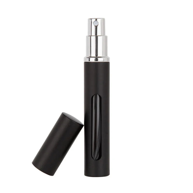 Botella de perfume recargable, tamaño de viaje, portátil, atomizador de pulverización ultrafina, botella recargable vacía, 5ml