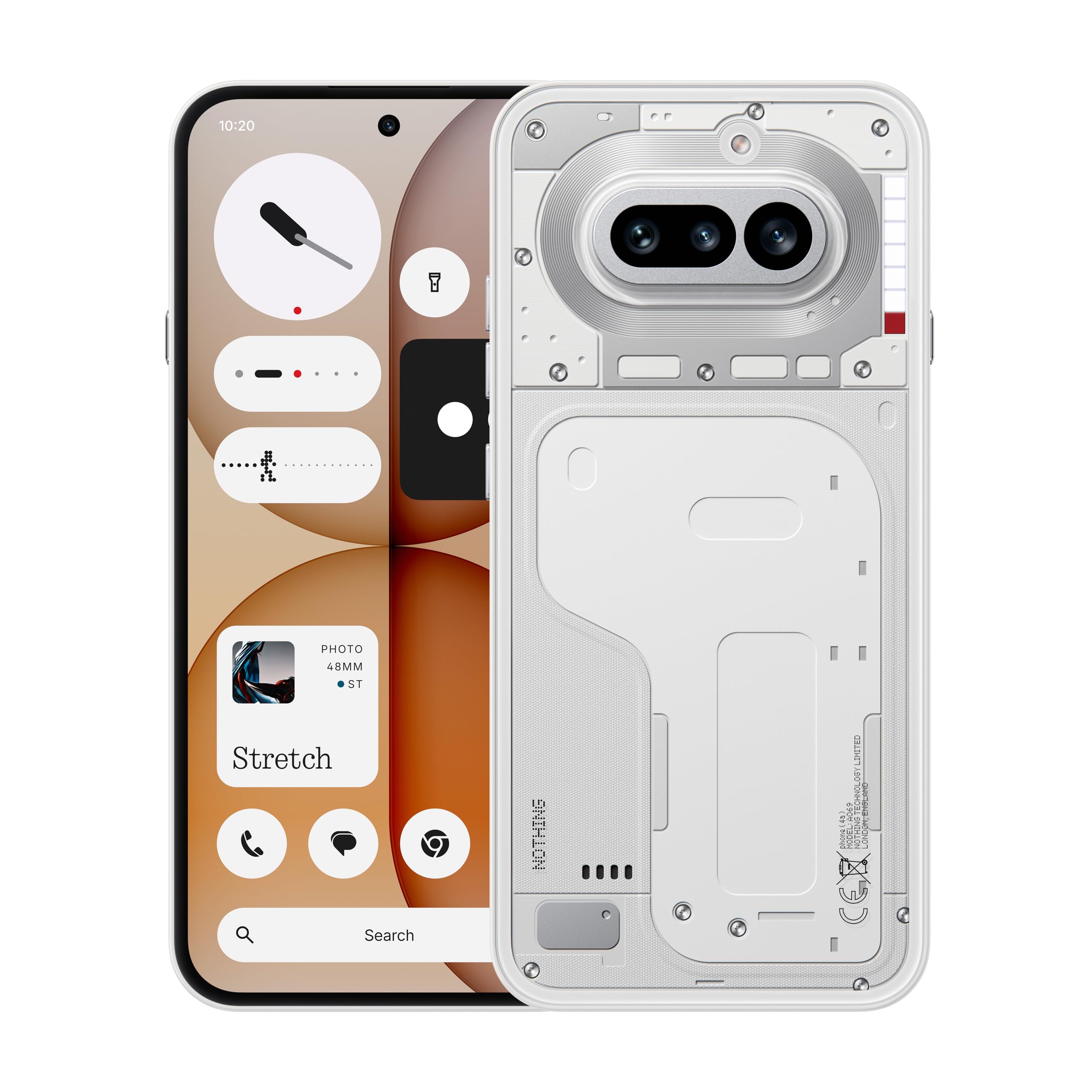 Nothing Phone (4a) - Tripla Fotocamera 50MP, Ultra Zoom 70x, Smartphone Trasparente, Batteria Lunga Durata, Ricarica Rapida 50W, AMOLED 120Hz, Glyph Bar, 12GB+256GB - Nero
