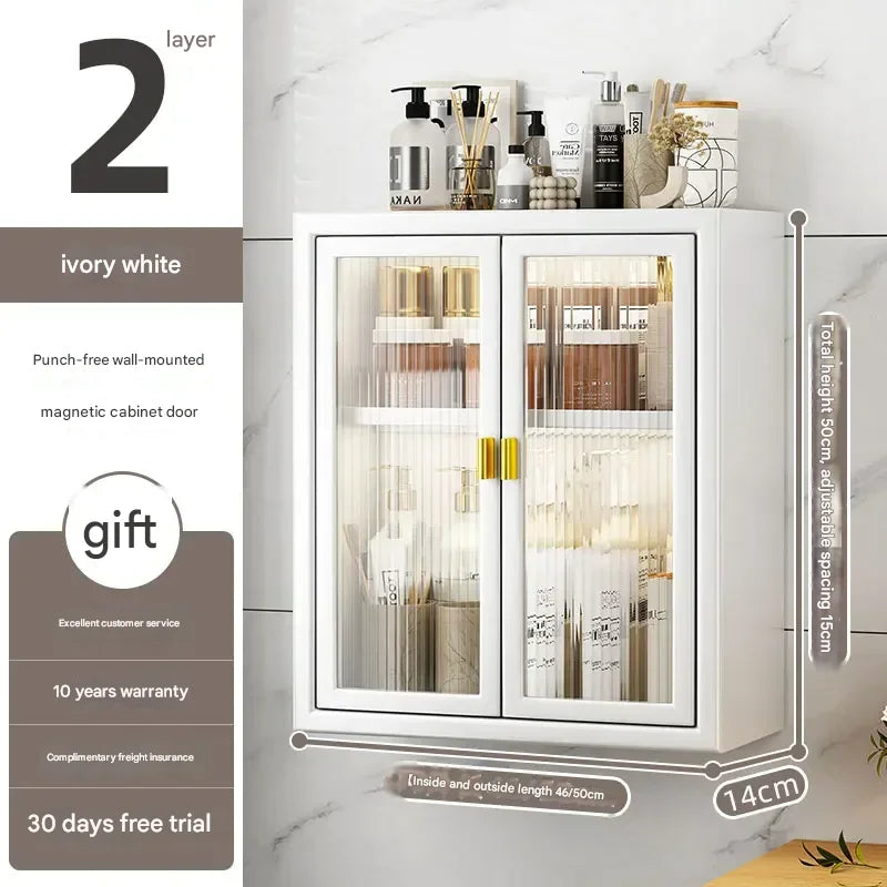 Gabinete de Baño Estético para Pared Vinos Perfumes Gadgets Pequeños Estantes Modernos para Baño Organizador de Medicinas Muebles de Habitación
