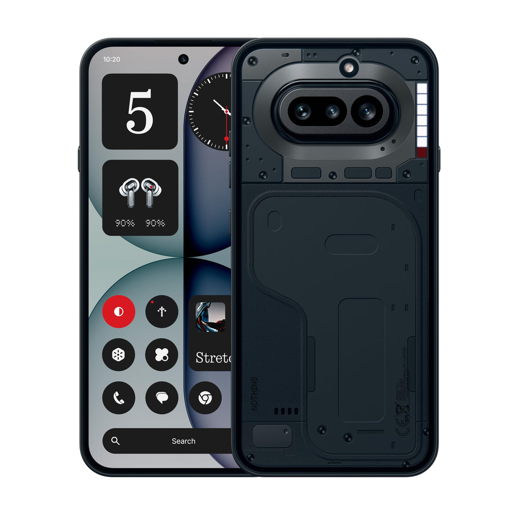 Nothing Phone (4a) - Tripla Fotocamera 50MP, Ultra Zoom 70x, Smartphone Trasparente, Batteria Lunga Durata, Ricarica Rapida 50W, AMOLED 120Hz, Glyph Bar, 12GB+256GB - Nero
