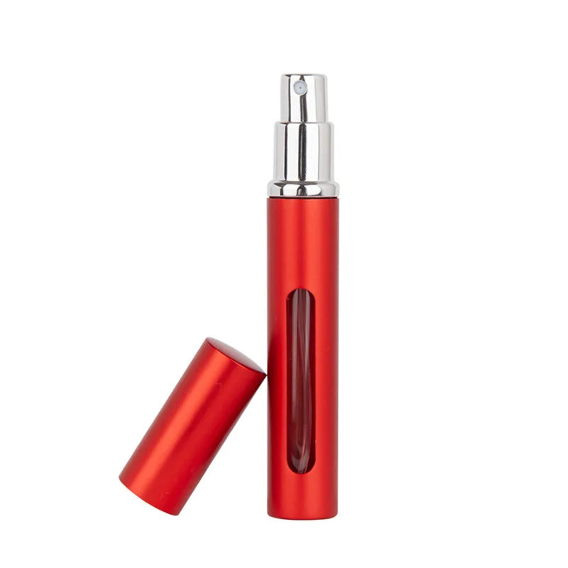 Botella de perfume recargable, tamaño de viaje, portátil, atomizador de pulverización ultrafina, botella recargable vacía, 5ml