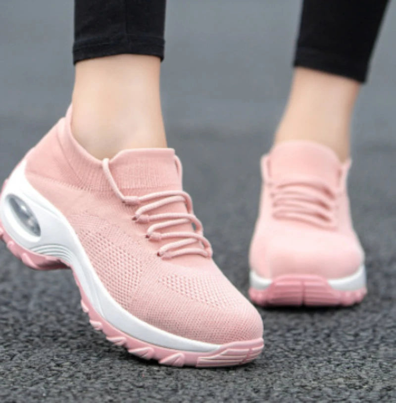 Women'S Shoes New Sports Shoes Women'S Flying Socks Shoes Rocking Shoes Casual Running Shoes Comfortable Breathable Versatile
