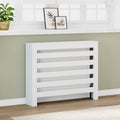 VidaXL Radiator casing 104x20x82 cm engineered wood white-0