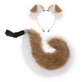 Handmade Plush Folded Ear Dog Headband Animal Ears Hair Accessory Cosplay Dog Ears Performance Tail Accessories