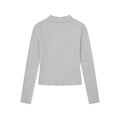 Heavywork Leopard Star Applique T-Shirt High Neck Stud Sweet Spicy Style Versatile Long Sleeve