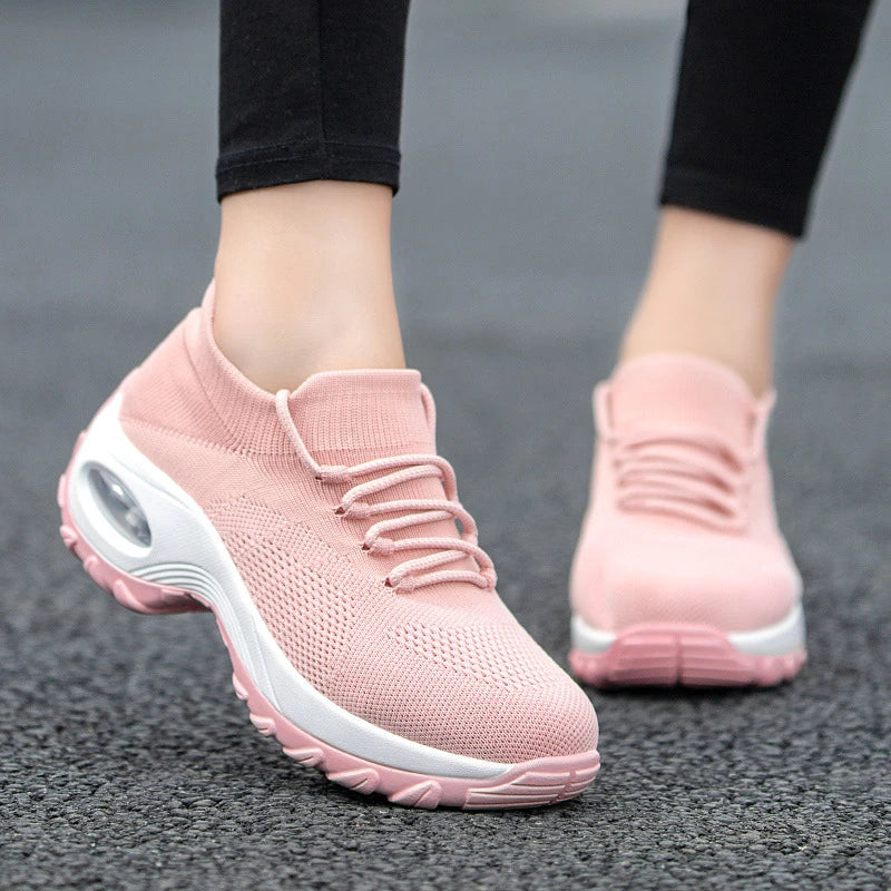 Women'S Shoes New Sports Shoes Women'S Flying Socks Shoes Rocking Shoes Casual Running Shoes Comfortable Breathable Versatile