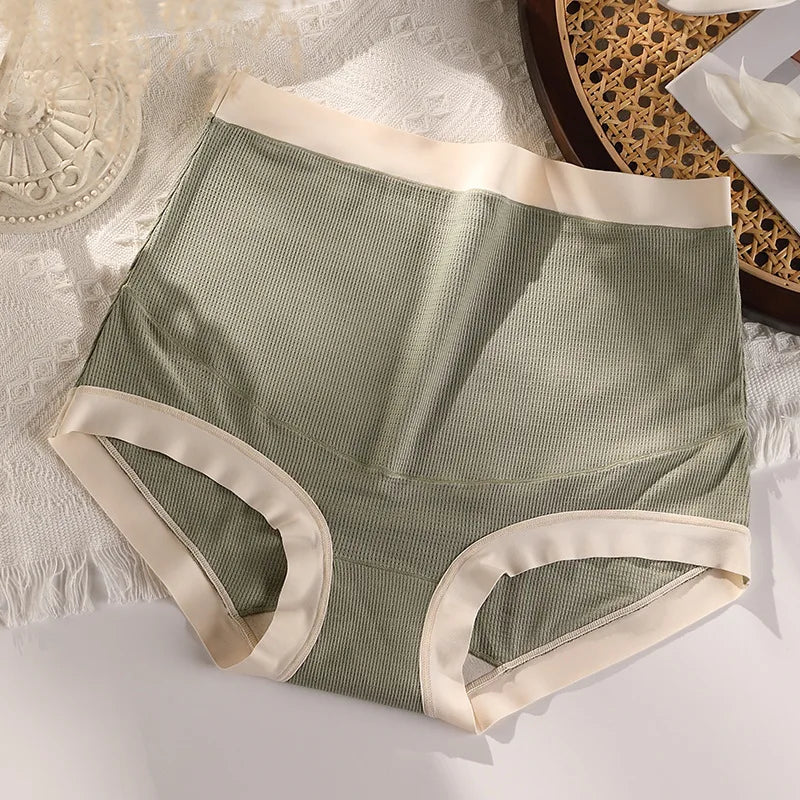 XL-3XL Women'S Underwear Sexy Lace Panties plus Size High Waist Traceless Girls' Briefs Fashion Solid Color Underpants Lingerie