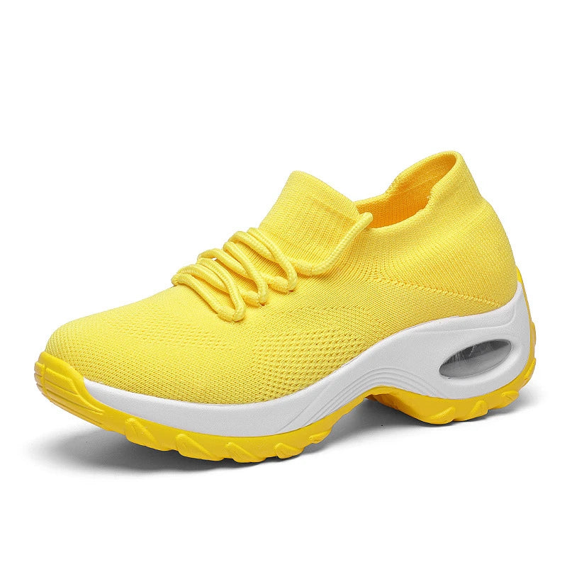 Women'S Shoes New Sports Shoes Women'S Flying Socks Shoes Rocking Shoes Casual Running Shoes Comfortable Breathable Versatile