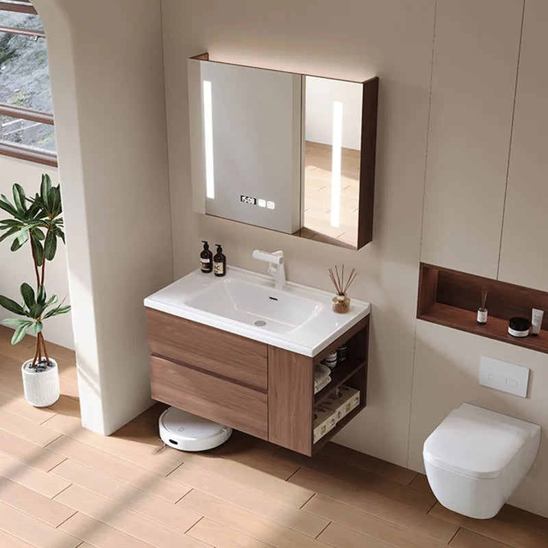 Modern Drawers Bathroom Cabinet Organizer Storage Perfume Mirror Luxury Paper Cupboard Toilet Cupboard Gabinete Home Furniture
