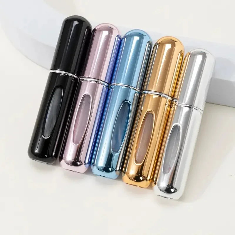 1Pc Portable 5ml Mini Travel Perfume Bottle Base Refill Bottle Straight Charging Small Sample Perfume Refillable Spray Bottling