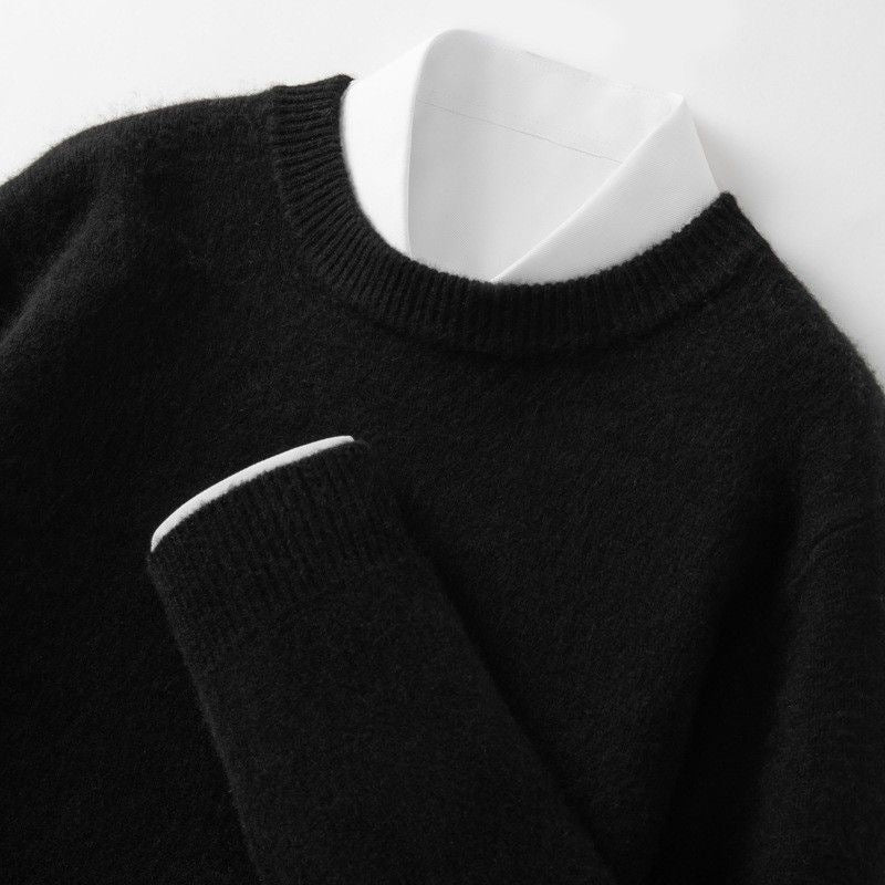Men's Lightweight Knit Sweater Crew Neck Long Sleeve Casual Fashion Pullover for Spring and Autumn