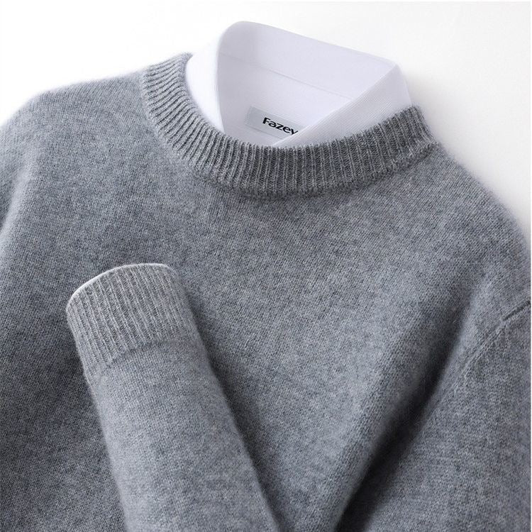 Men's Lightweight Knit Sweater Crew Neck Long Sleeve Casual Fashion Pullover for Spring and Autumn